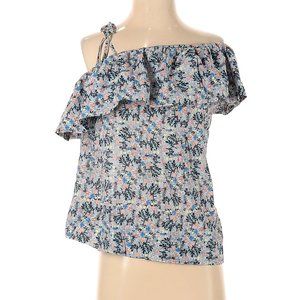 La Vie Rebecca Taylor SS Blouse One Shoulder Neckline Sz S #510